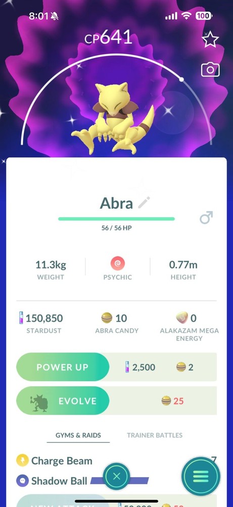Pokemon GO - Shiny Abra | Registered or 30 Days Friendship Bonus !!
