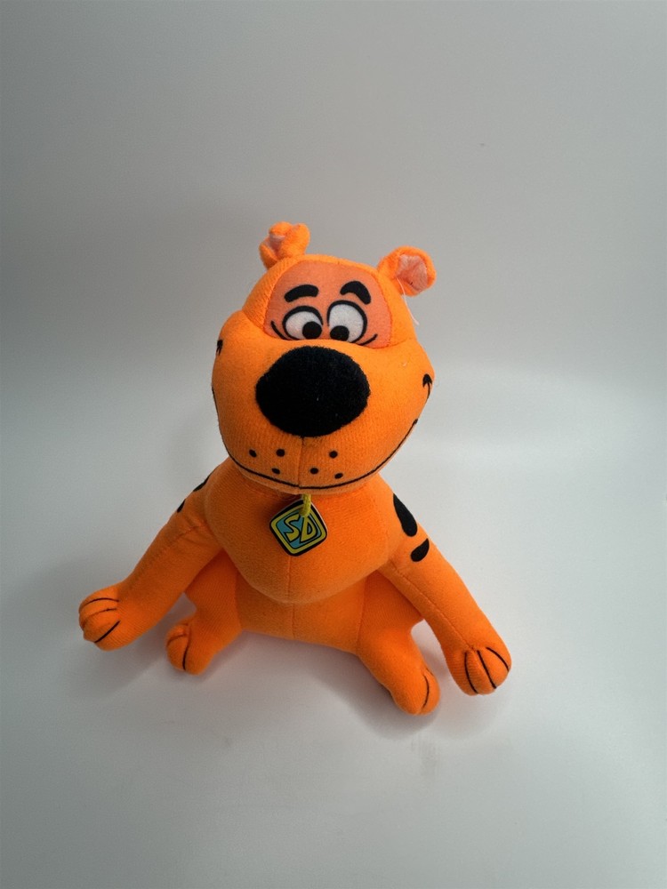 NWOT Toy Factory Scooby Doo Neon Orange Plush Stuffed Animal 8 Inch  