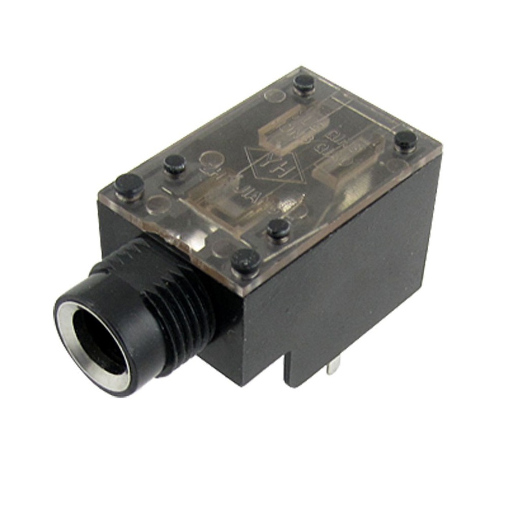 Audio Connector 6.35mm 0.64cm 4 Pin Stereo Jack Panel Mount PCB