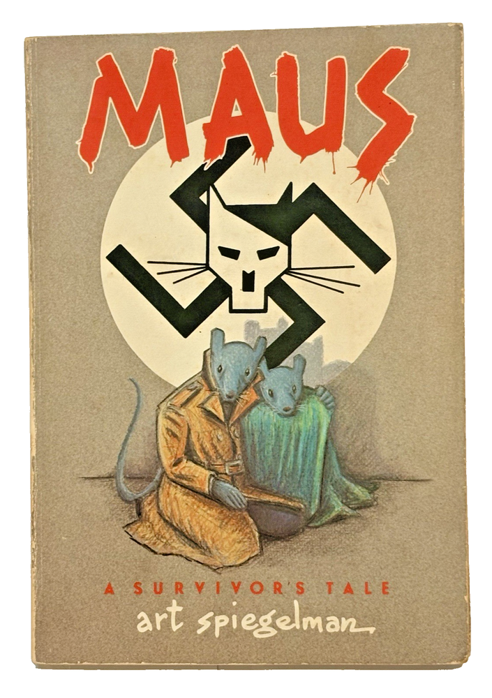 MAUS: a Survivors Tale Spiegelman 1986 TRUE STATED FIRST EDITION No Red Banner