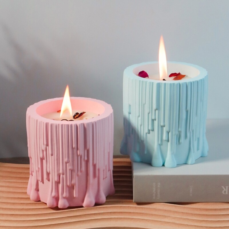 Resin Silicone Mold Stump Shape Craft Holder for Textured Creations