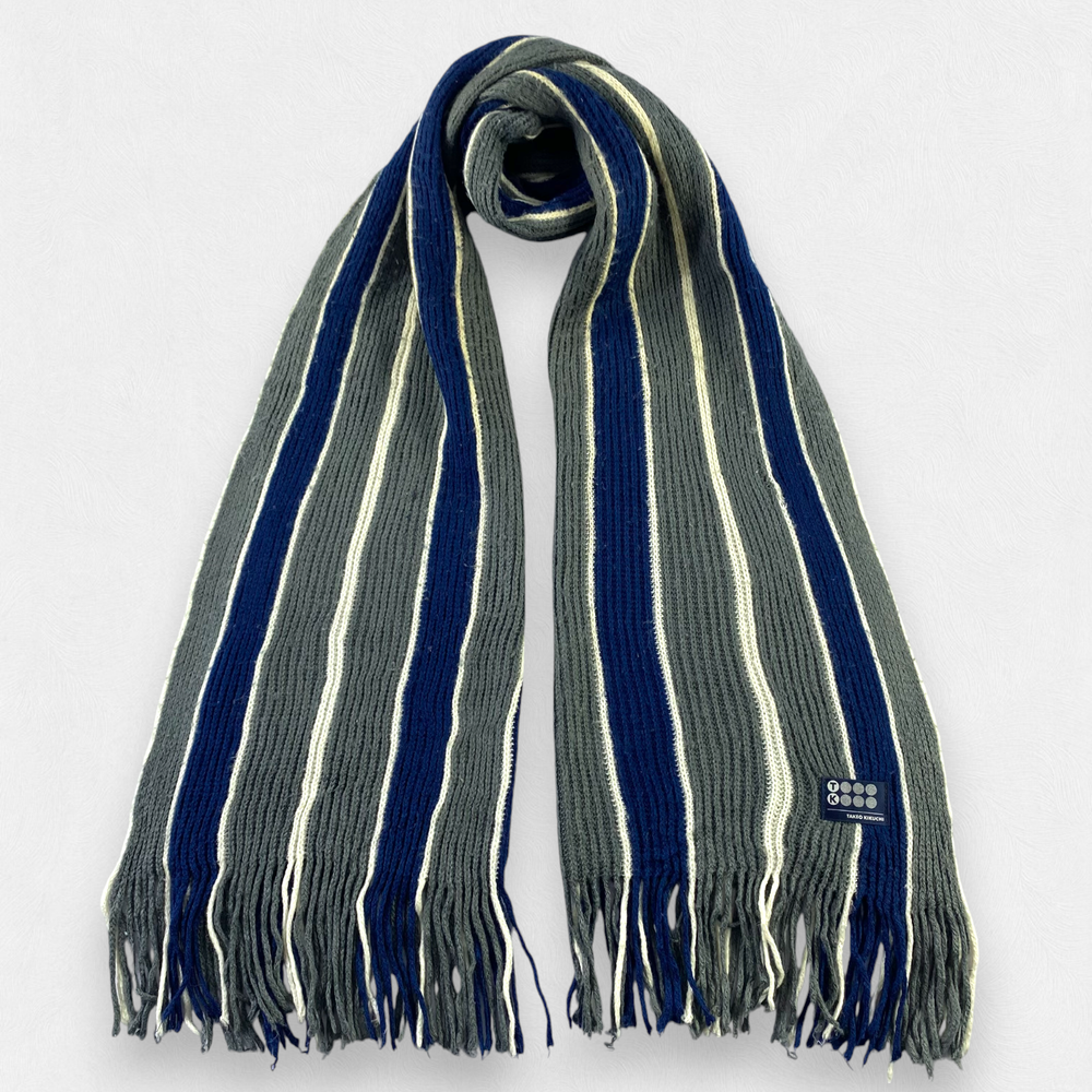 Takeo Kikuchi Wool Scarf Muffler Winter Warm Neck Wrap