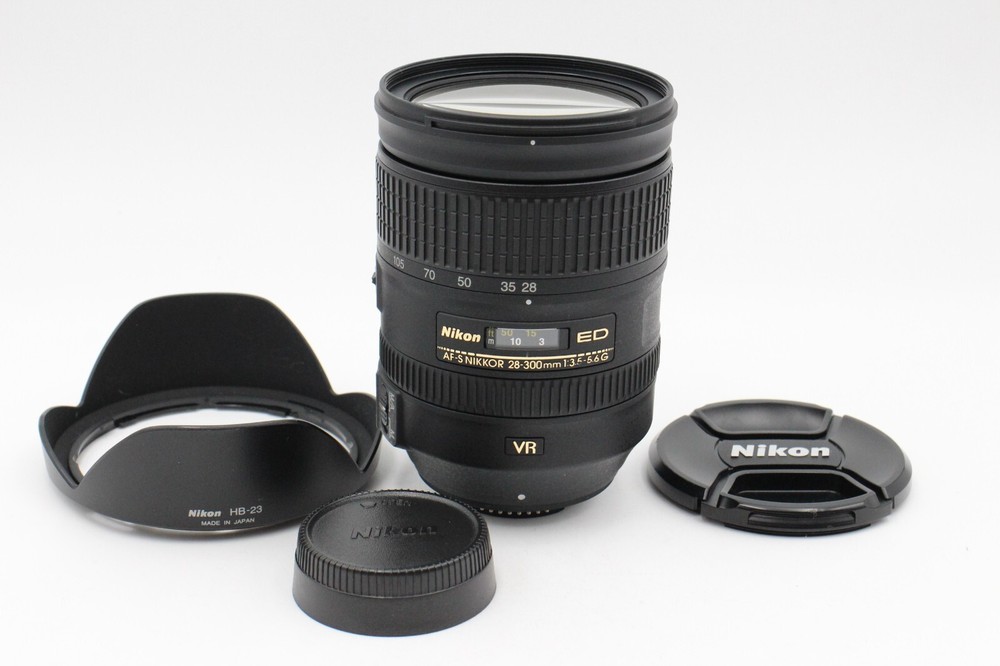 Nikon AF-S NIKKOR 28-300mm f/3.5-5.6G ED VR Lens for DSLR Cameras MINT Condition #12705