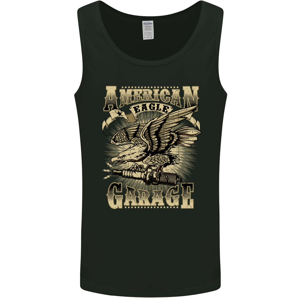 Eagle Garage Bike Motorbike Mens Vest Tank Top