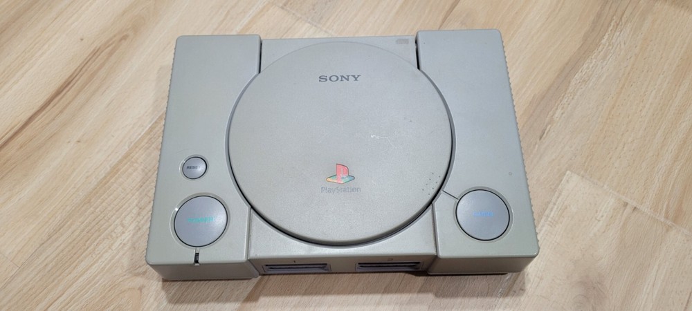 Playstation 1 PS1 Console with Controller, Memory Card, and Games
