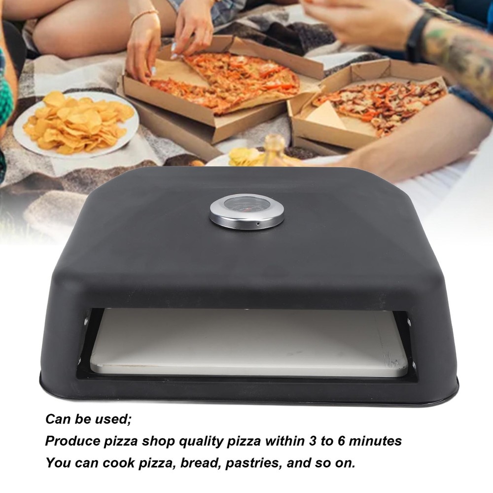 Grill Top Pizza Oven Waterproof Multifunctional Pizza Maker with Thermometer US
