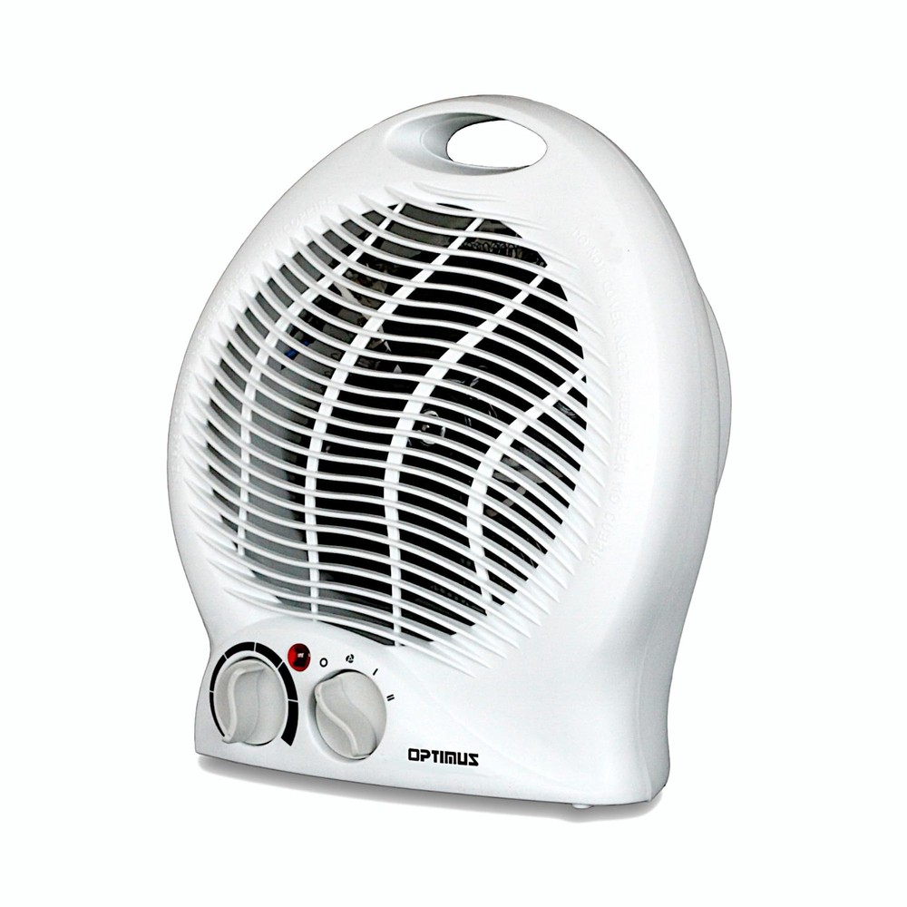 H-1322 Portable 2-Speed Fan Heater with Thermostat , White