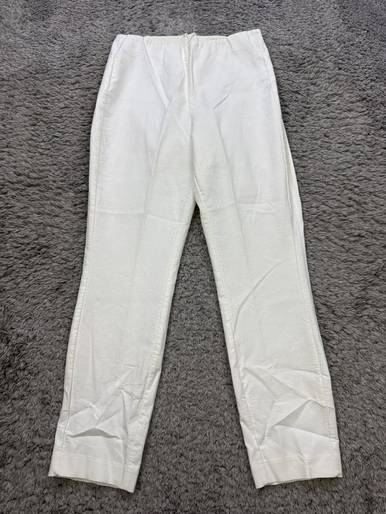 Rag Bone Pants Womens 8 White Principal High Rise Pull On Career Trousers Slacks