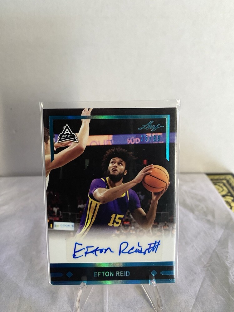 EFTON REID 2022 LEAF DRAFT Gold Rookies AUTOGRAPHS RC AUTO /99 Wake Forest
