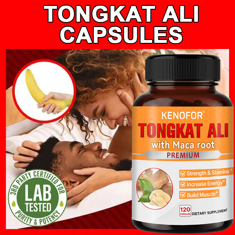 Maca Relieve Stress Sexual Desire Ginseng Male Energy for Men 120 Capsules