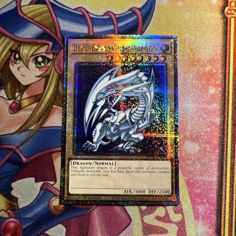 YUGIOH Blue-Eyes White Dragon MP24 Quarter Century Rare 1st Edition