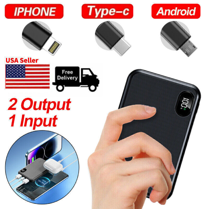 20000mAh 22.5W Portable Power Bank USB External Battery Charger For Cell Phone