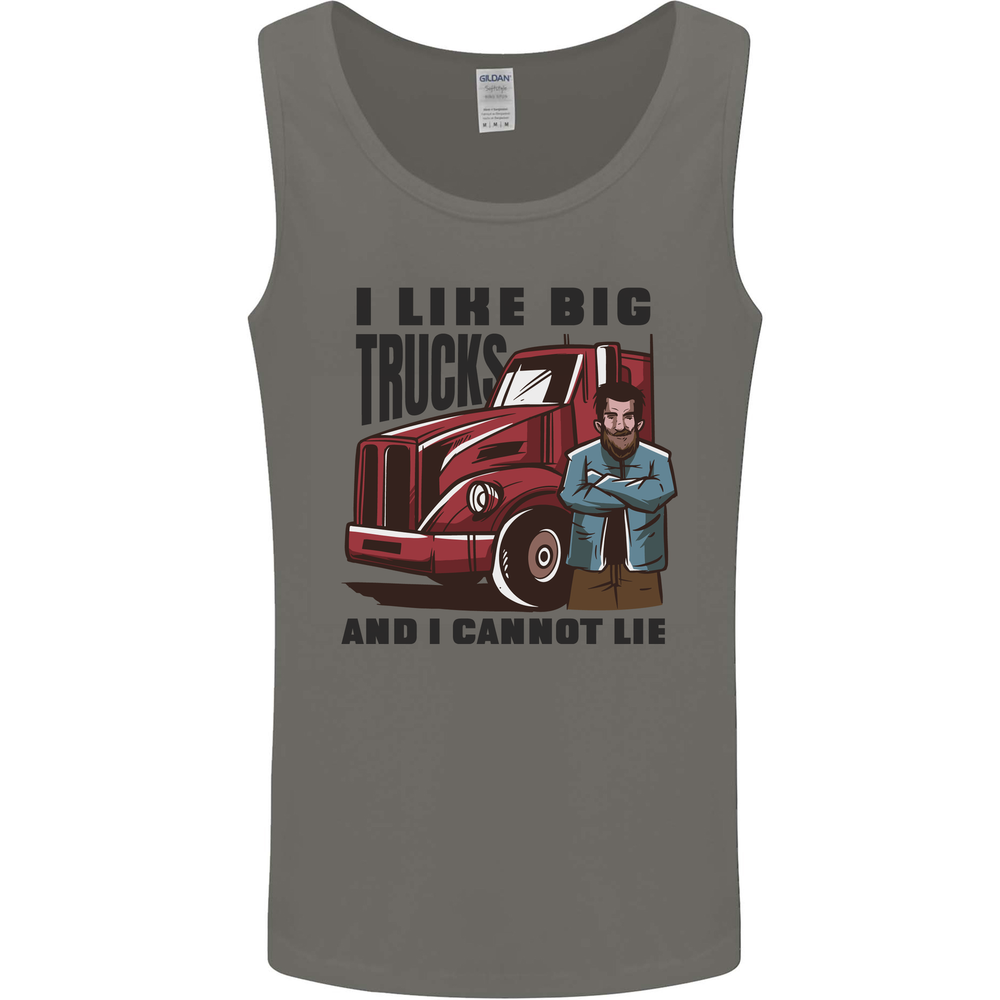 Lorry Driver I Like Big Trucks I Cannot Lie Trucker Mens Vest Tank Top