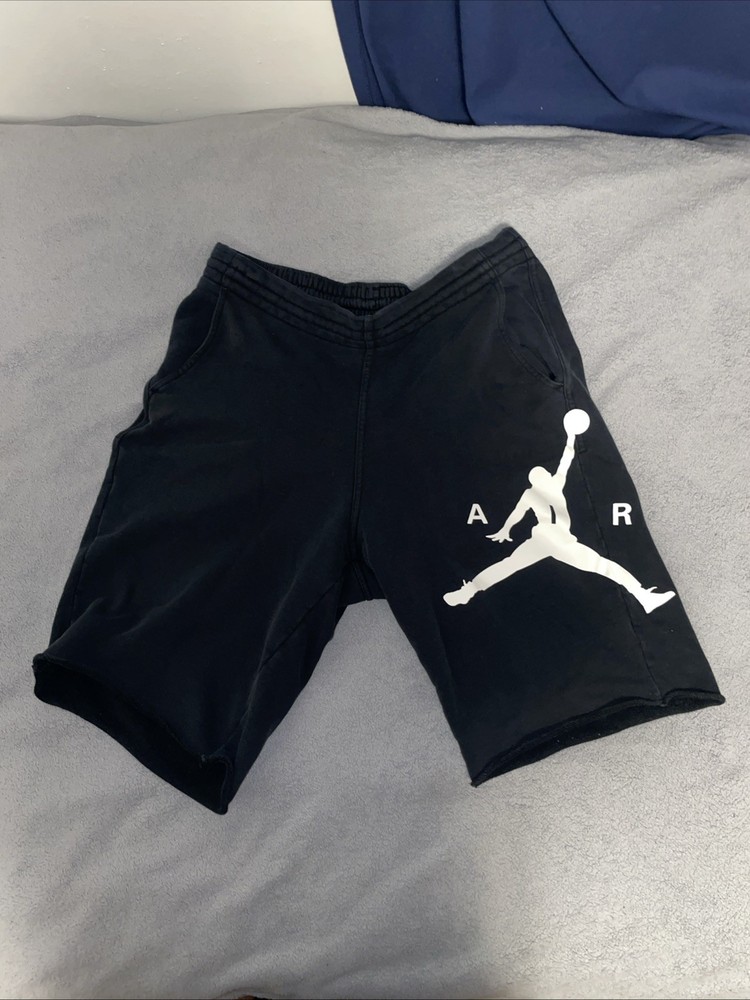 Air Jordan Jumpman Black Elastic Waist Performance Men's Sweat Shorts Size L