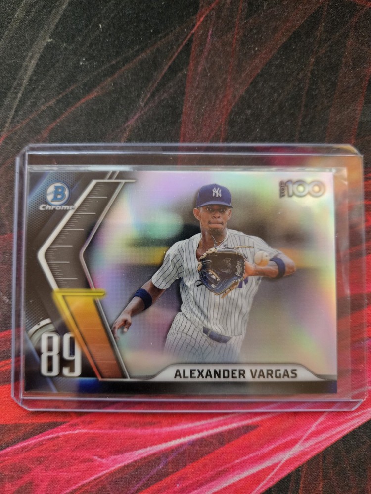 2022 Bowman Chrome Scouts Top 100 BTP-89 Alexander Vargas Rookie Card RC
