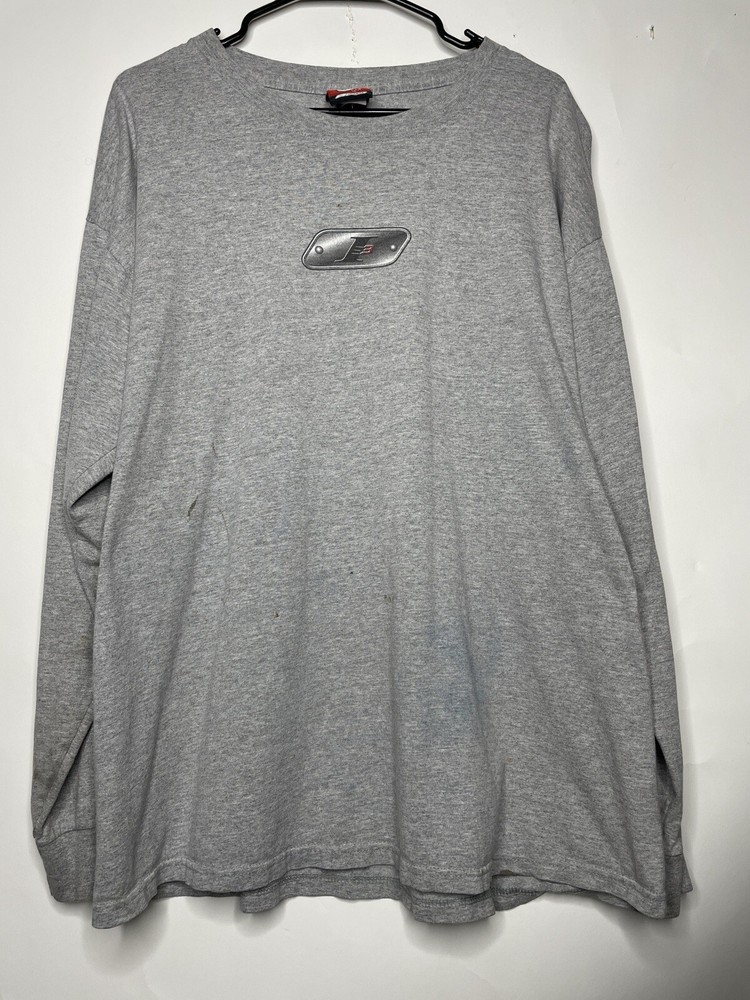 Vintage Gray Allen Iverson Reebok Long Sleeve Tee Shirt Size XL