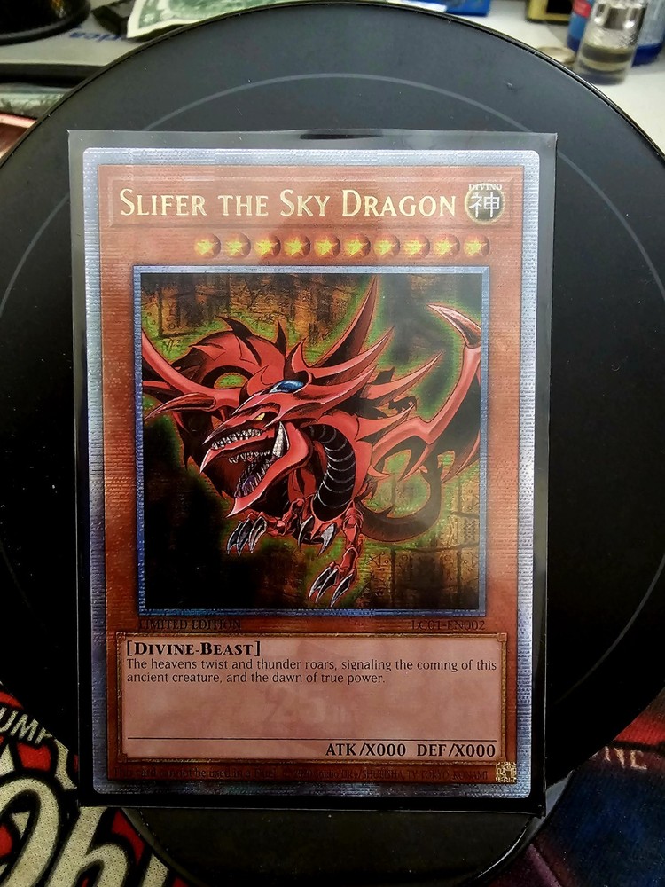 Slifer the Sky Dragon Quarter Century Secret Rare LC01-EN002 Legendary Collection