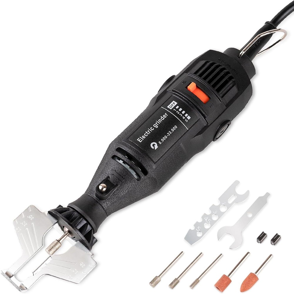 110V Electric Chainsaw Sharpener Kit with 11-Piece High-Speed Tools