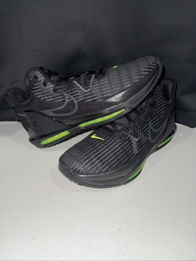 Lebron Witness 6 Mens US 14 Black Gray Green Volt Nike Air Retro Basketball NEW