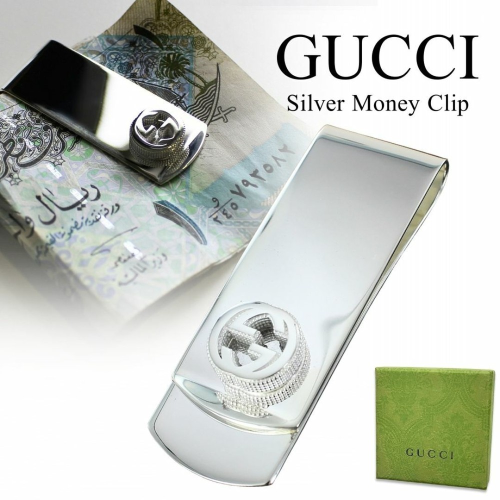 Gucci Men's Money Clip 499062-J8400-8106 Brand New Fast Shipping