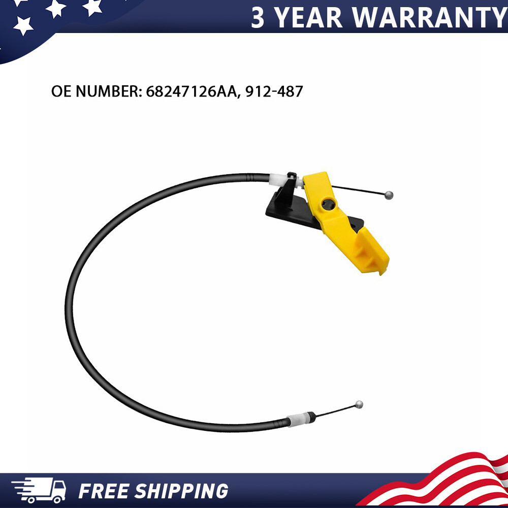 For 2015-2023 Jeep Renegade Hood Latch Release Cable Assembly 68247126AA 912-487