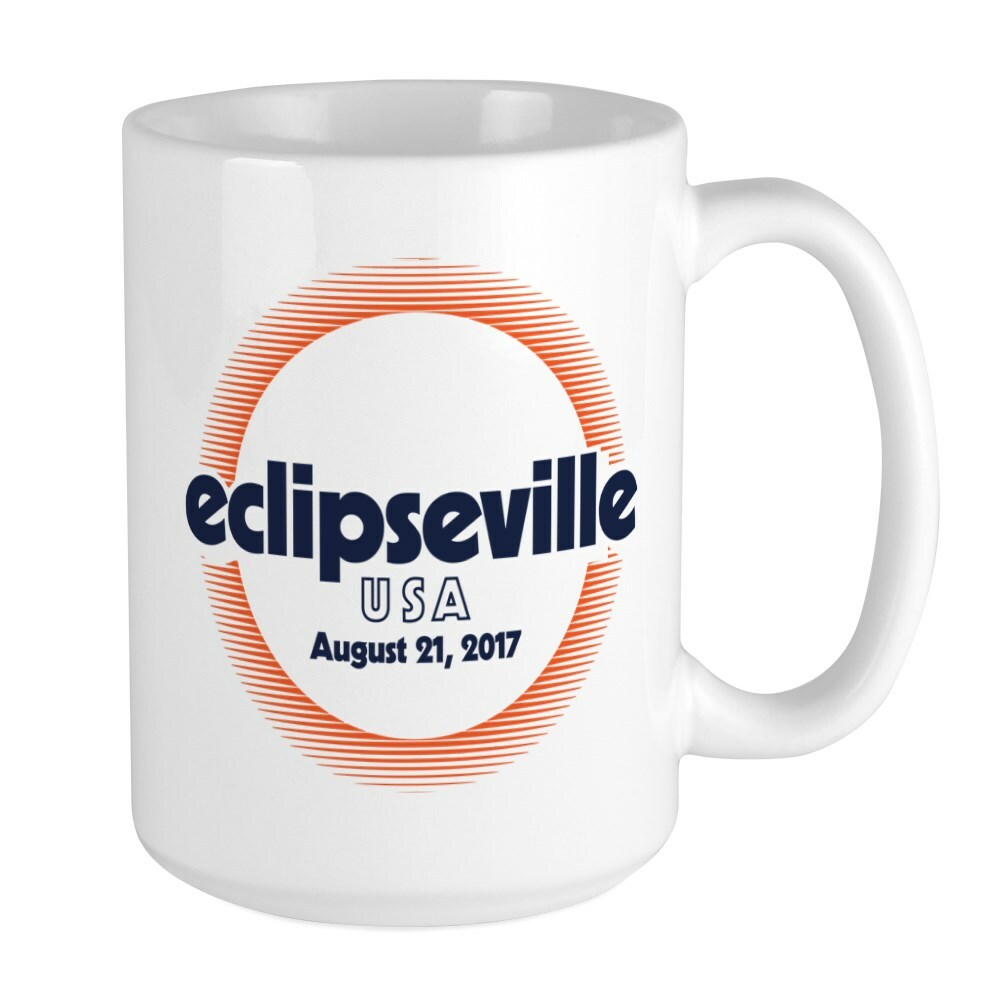 CafePress Eclipseville USA Coffee Mug, Large 15 oz. White Coffee Cup (91842640)