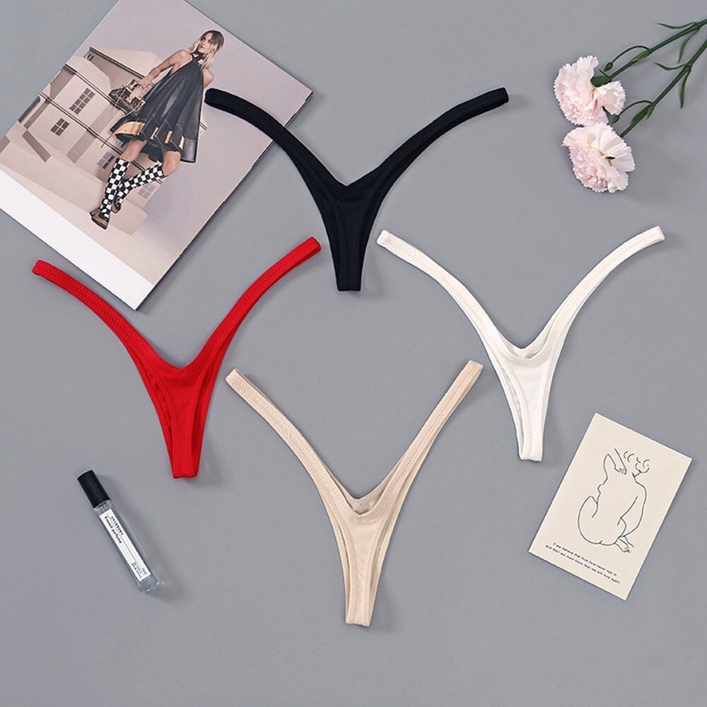 Innovative Design Women's Breathable Low Waist Thong Made of Soft Material