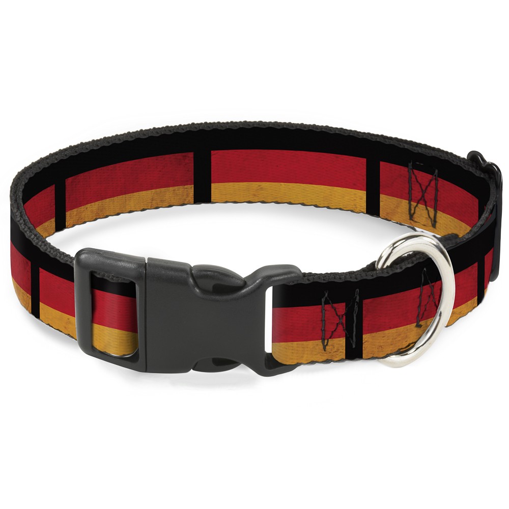 Plastic Clip Collar German Flag Distressed WIDE-Medium 16-23