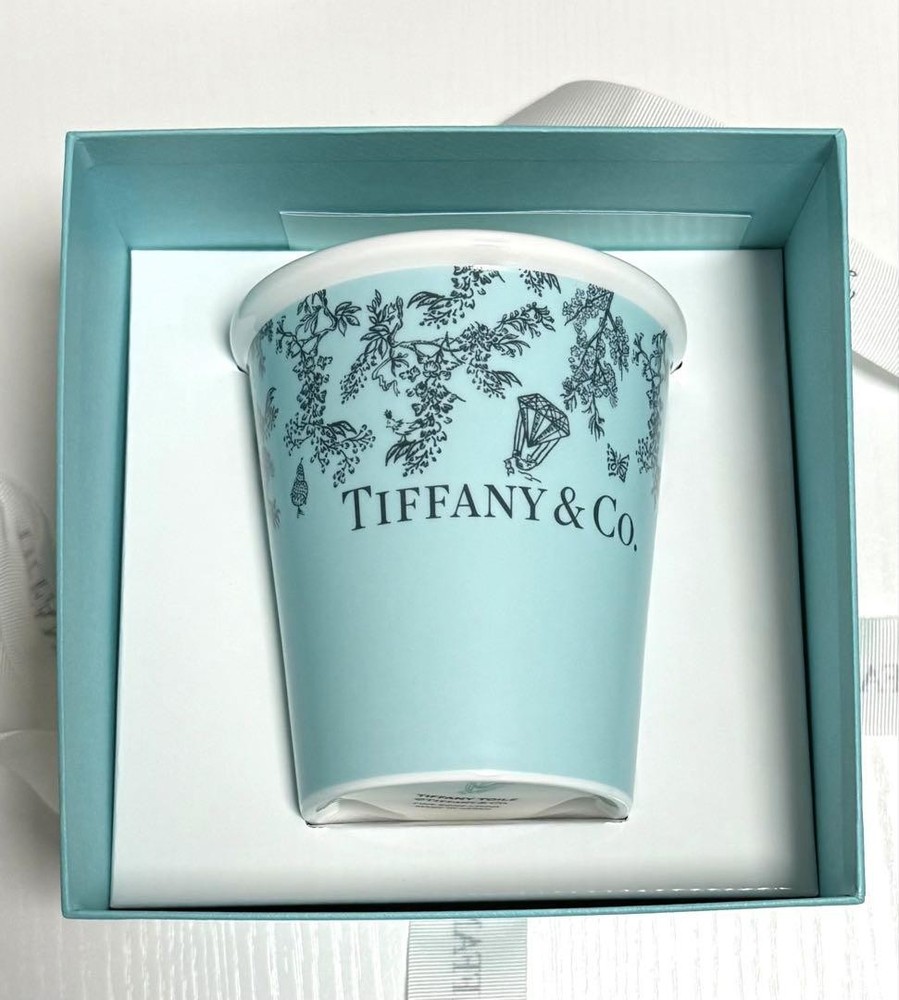 Tiffany & Co Wonder Bone China Coffee Cup Japan Limited Edition Unused with Box
