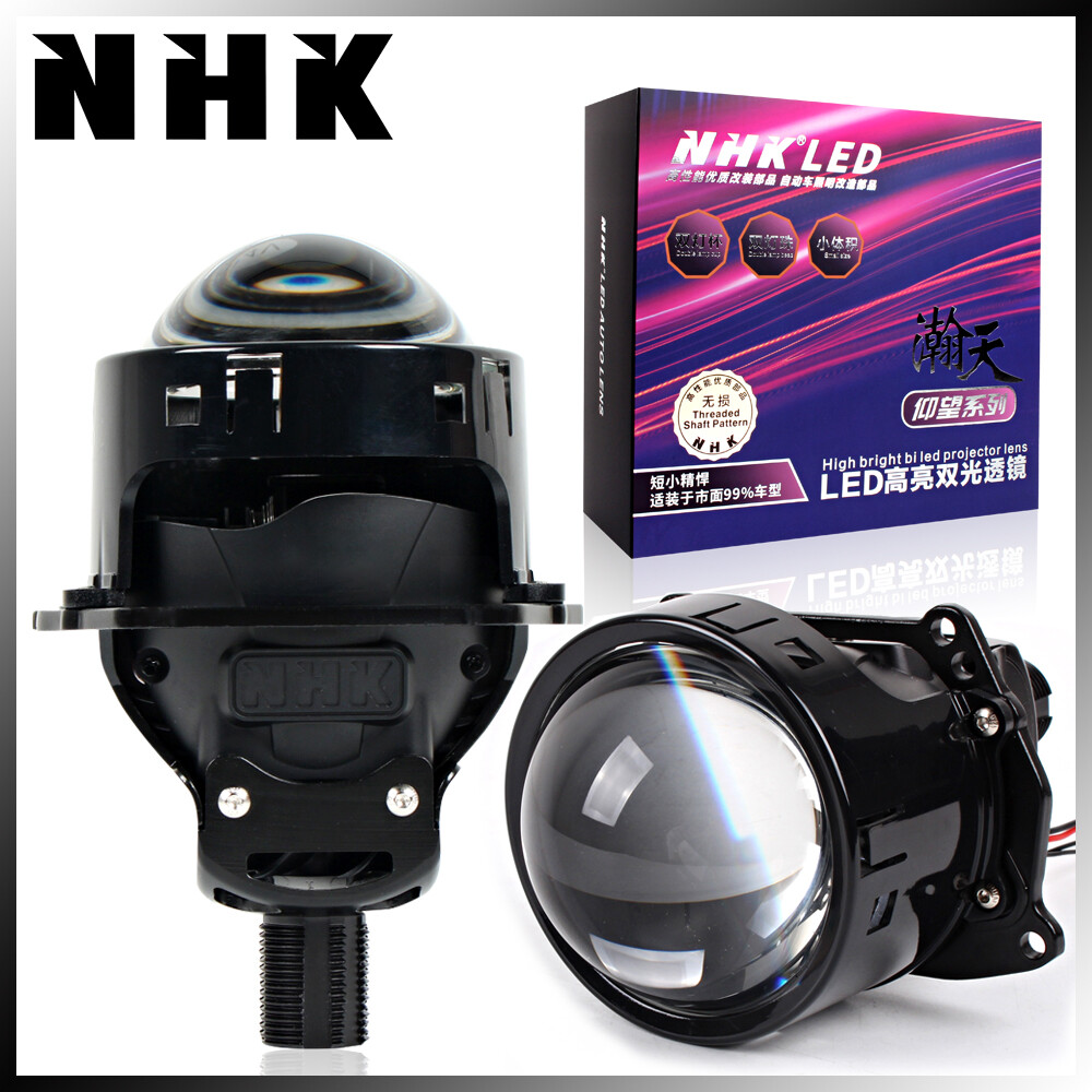 NHK 3.0'' Bi LED Projector Lens 6000K Mini Headlight H1 H4 H7 9005 Retrofit