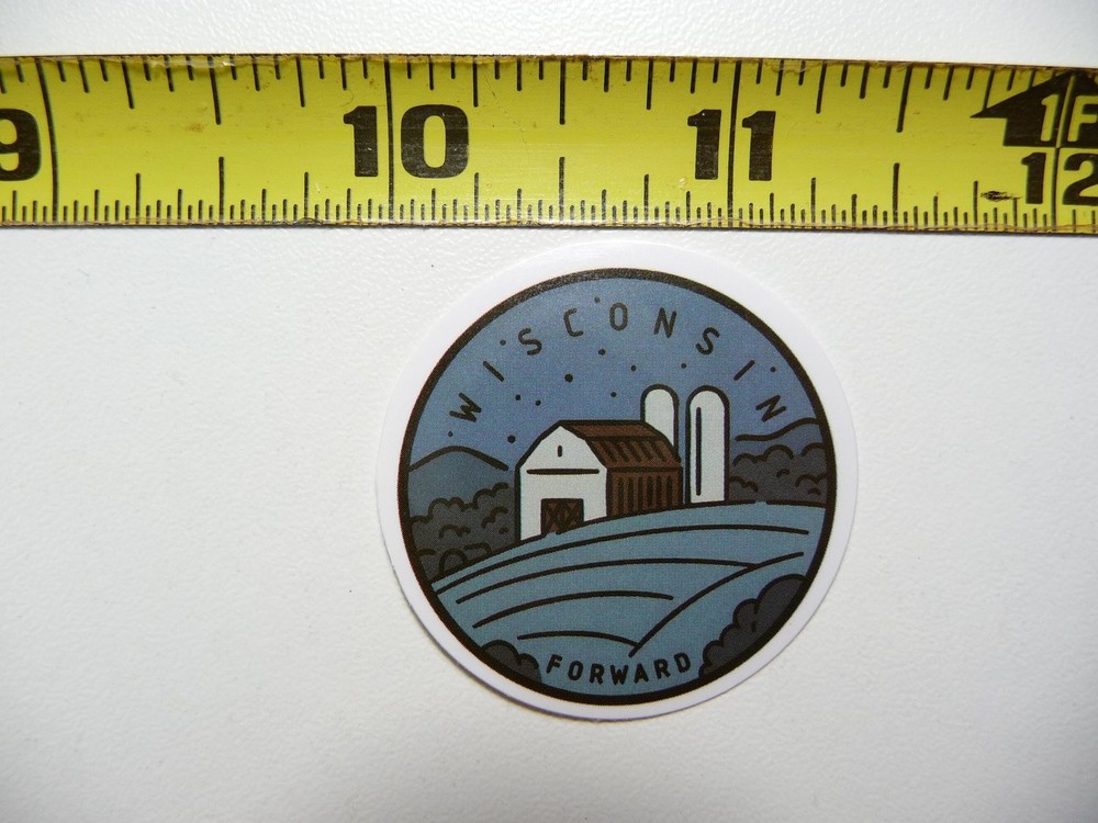 WISCONSIN STICKER DECAL LOVE HOME STATE MOTTO PRIDE FUN