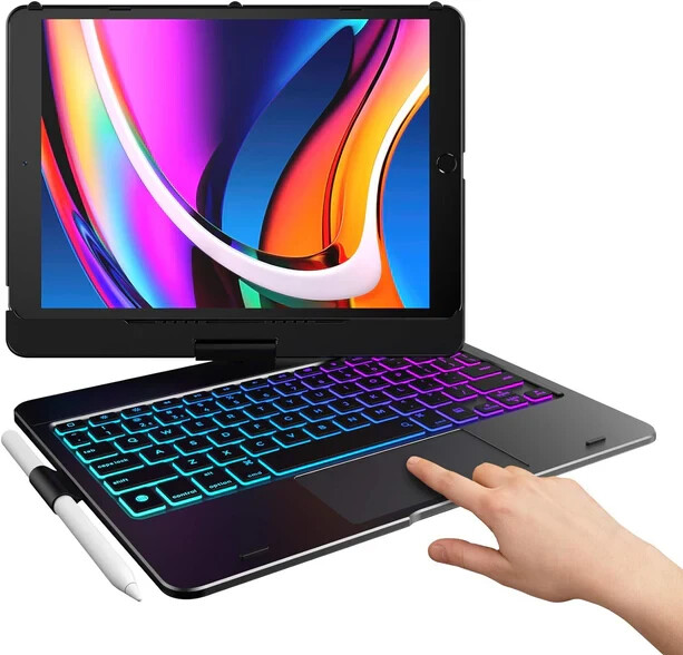 iPad 9th Gen Keyboard Case (10.2 2021) - Black Typecase Touch  