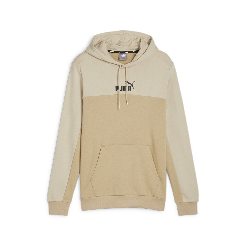 Puma Essentials Block Pullover Hoodie Mens Beige Casual Outerwear 84742883