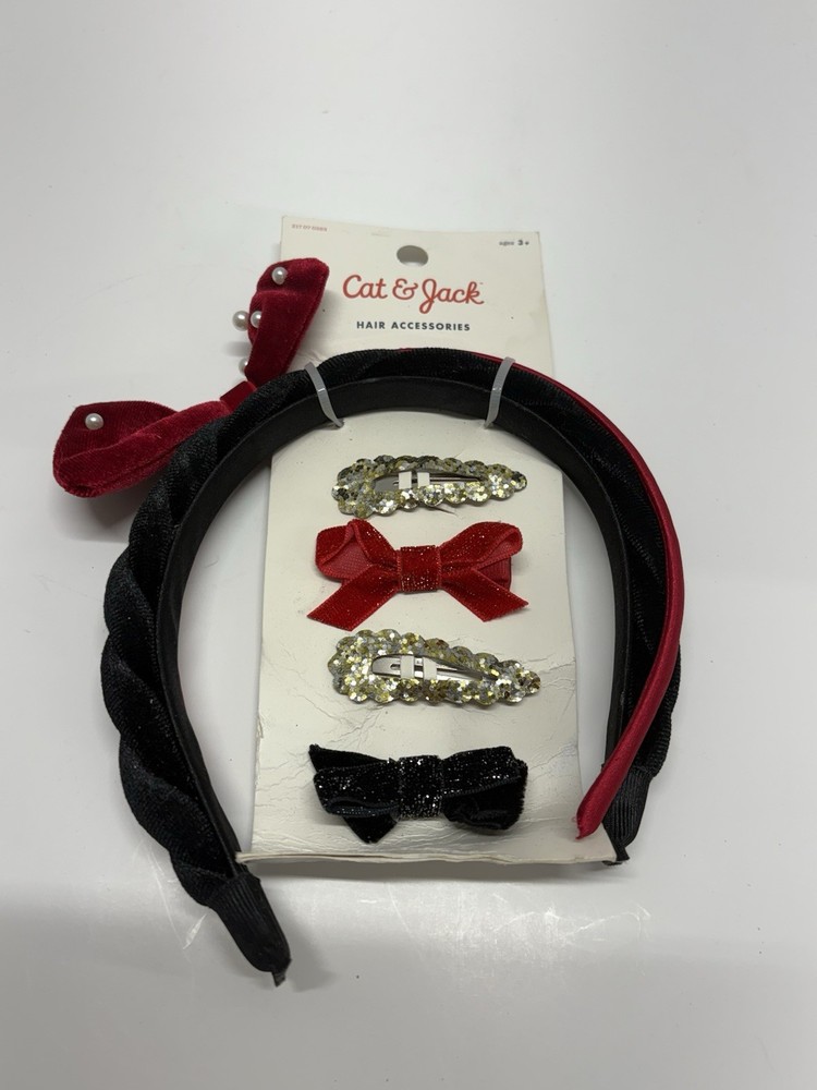 Headband/Bows Holiday Hair Set - Cat & Jack