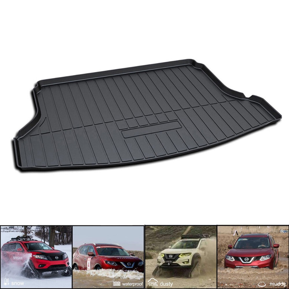 TPO Cargo Trunk Tray Boot Liner Floor Mat Black for Nissan Rogue 2014-2019 2020