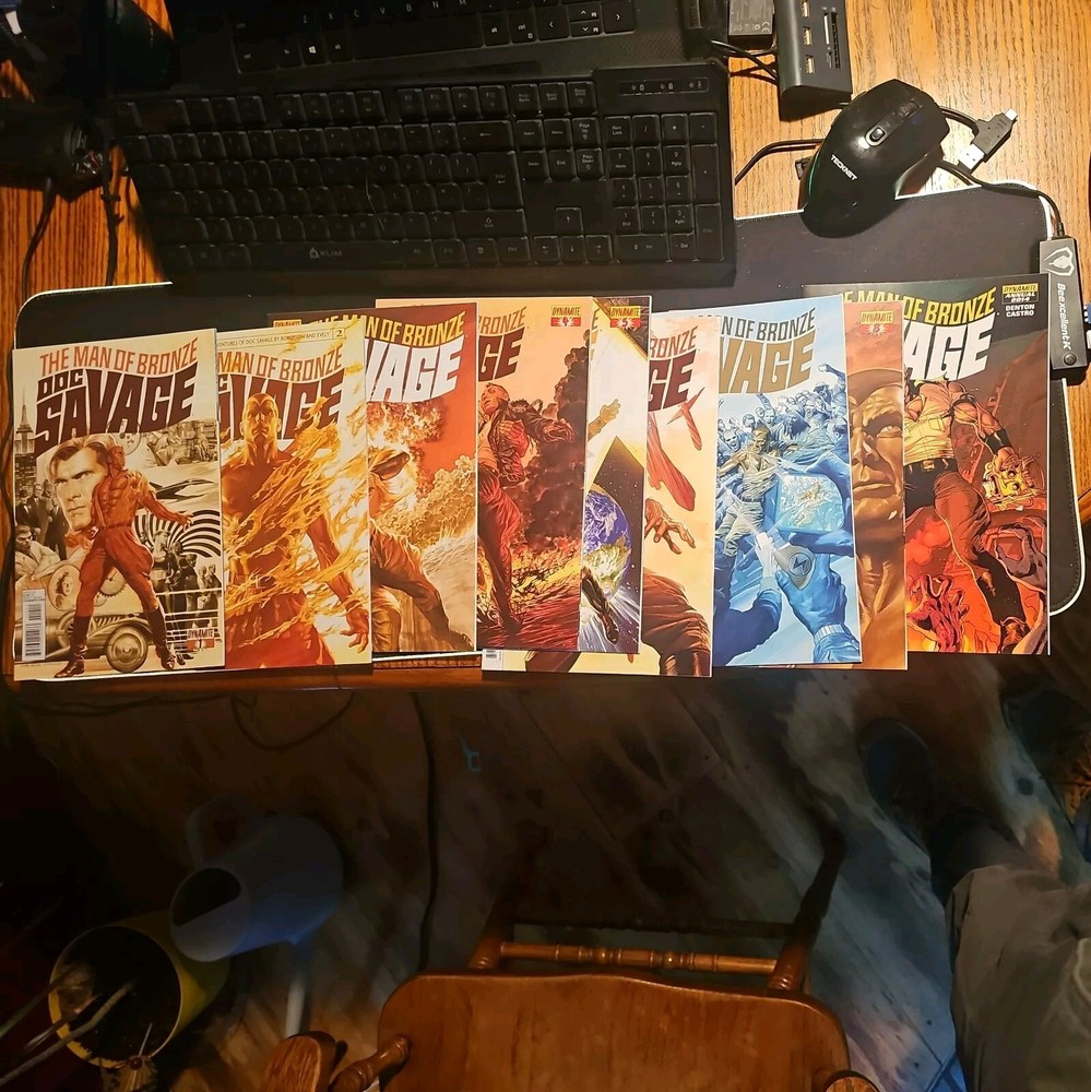 MAN OF BRONZE: DOC SAVAGE #1-8 plus 2014 annual  DYNAMITE ENTERTAINMENT