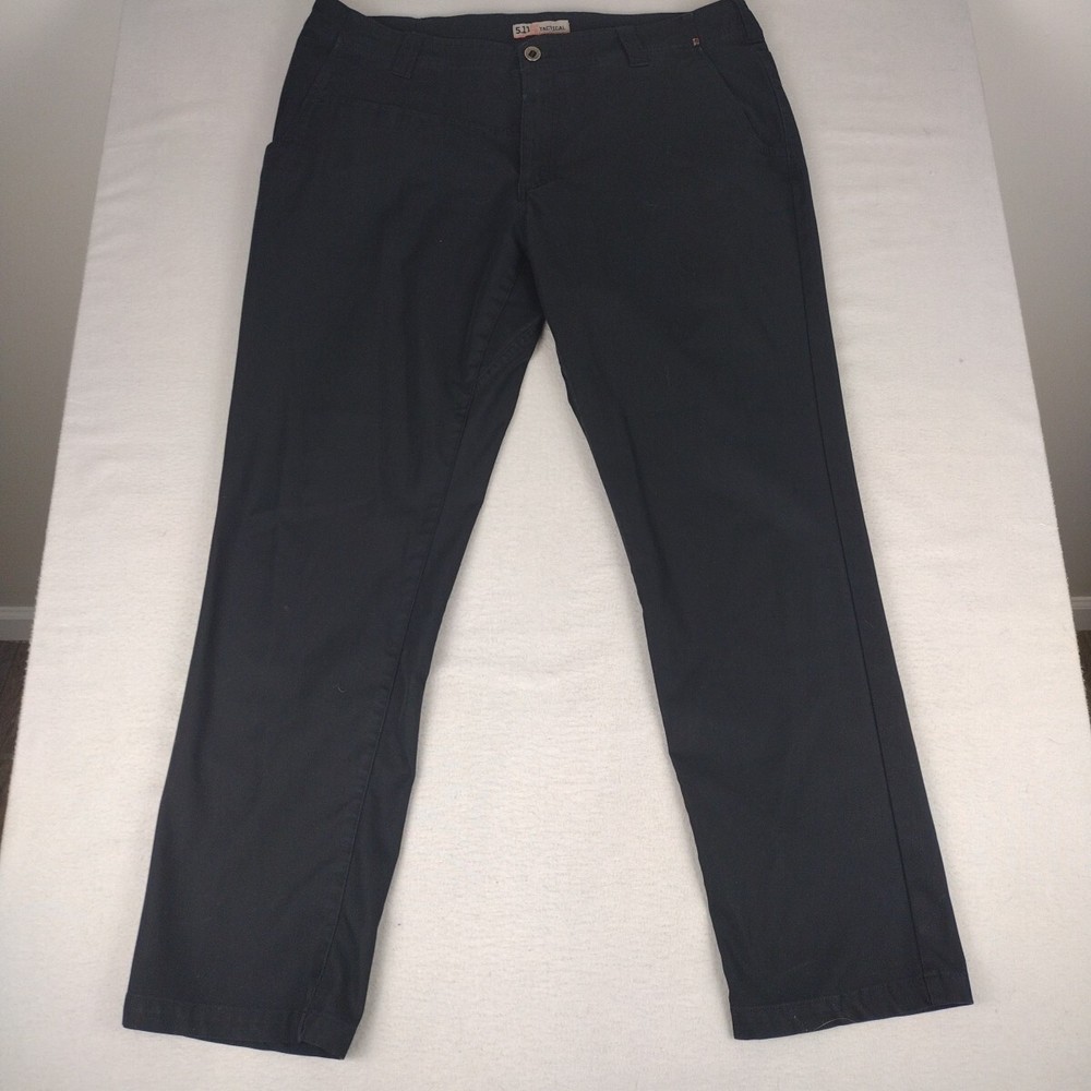 511 Tactical Pants Mens 38x31 Chino Black Utility Workwear Outdoor Straight