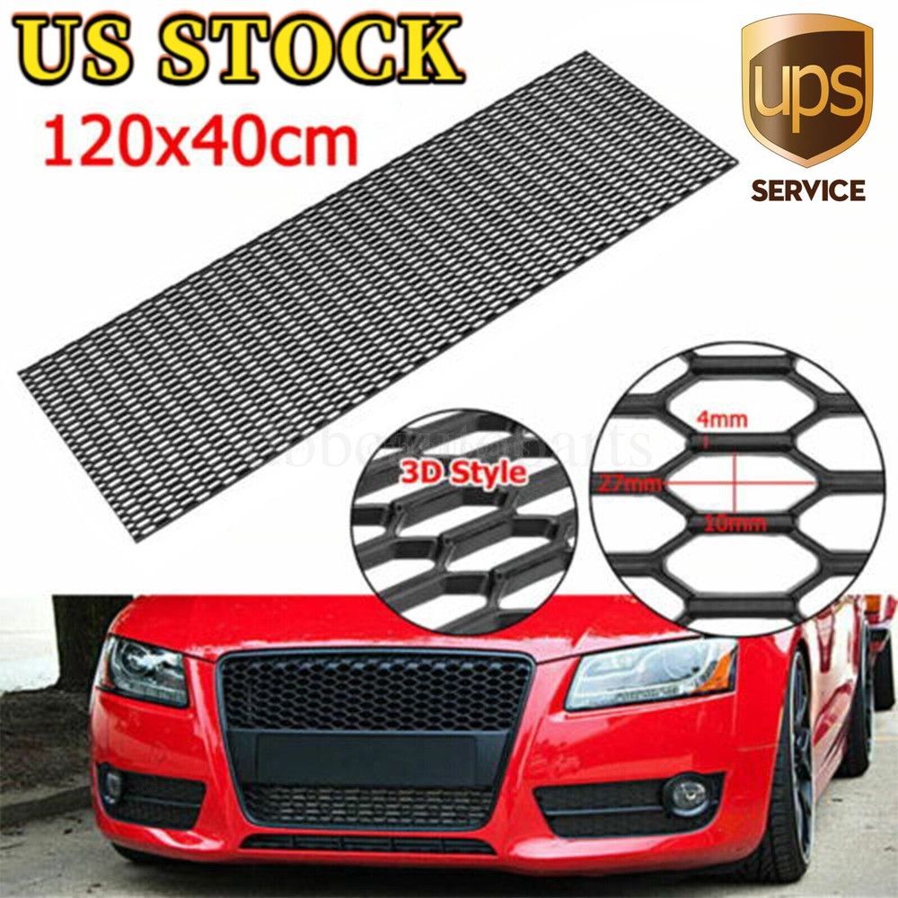 47''x16'' Universal Car Vent Tuning Bumper Grille Mesh Honeycomb Hex ABS