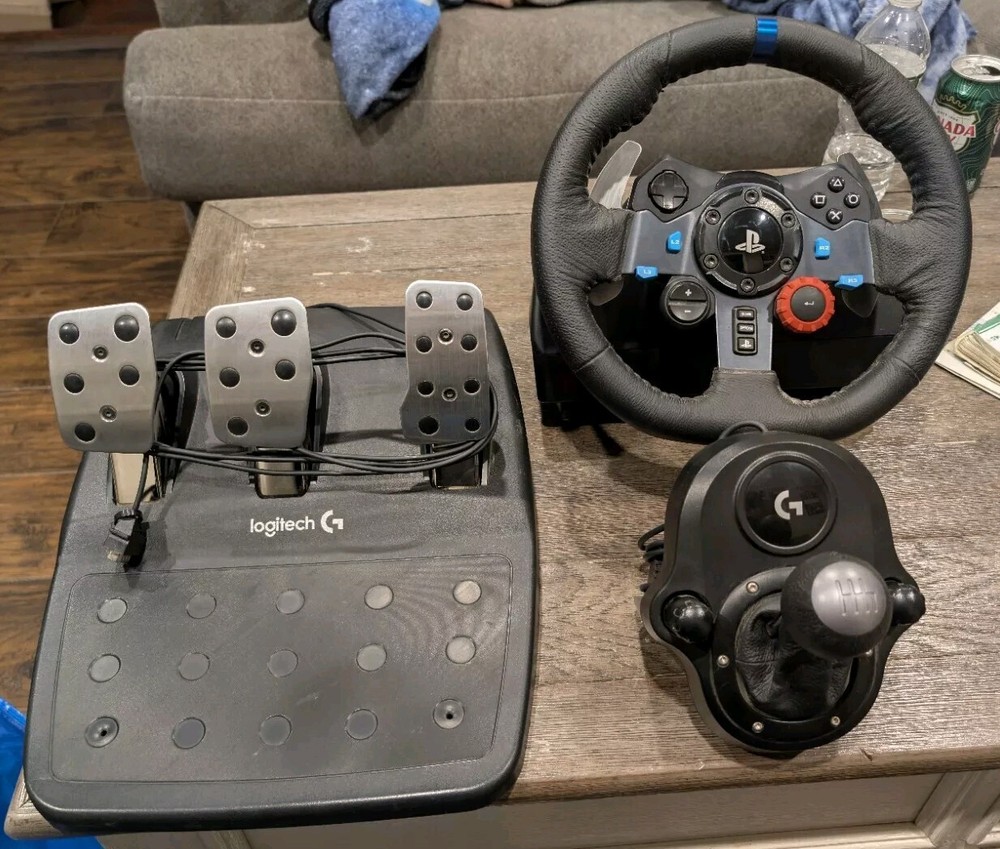 Logitech G29 Racing Wheel with Pedals and Gear Shifter for PS5, PS4, and PC