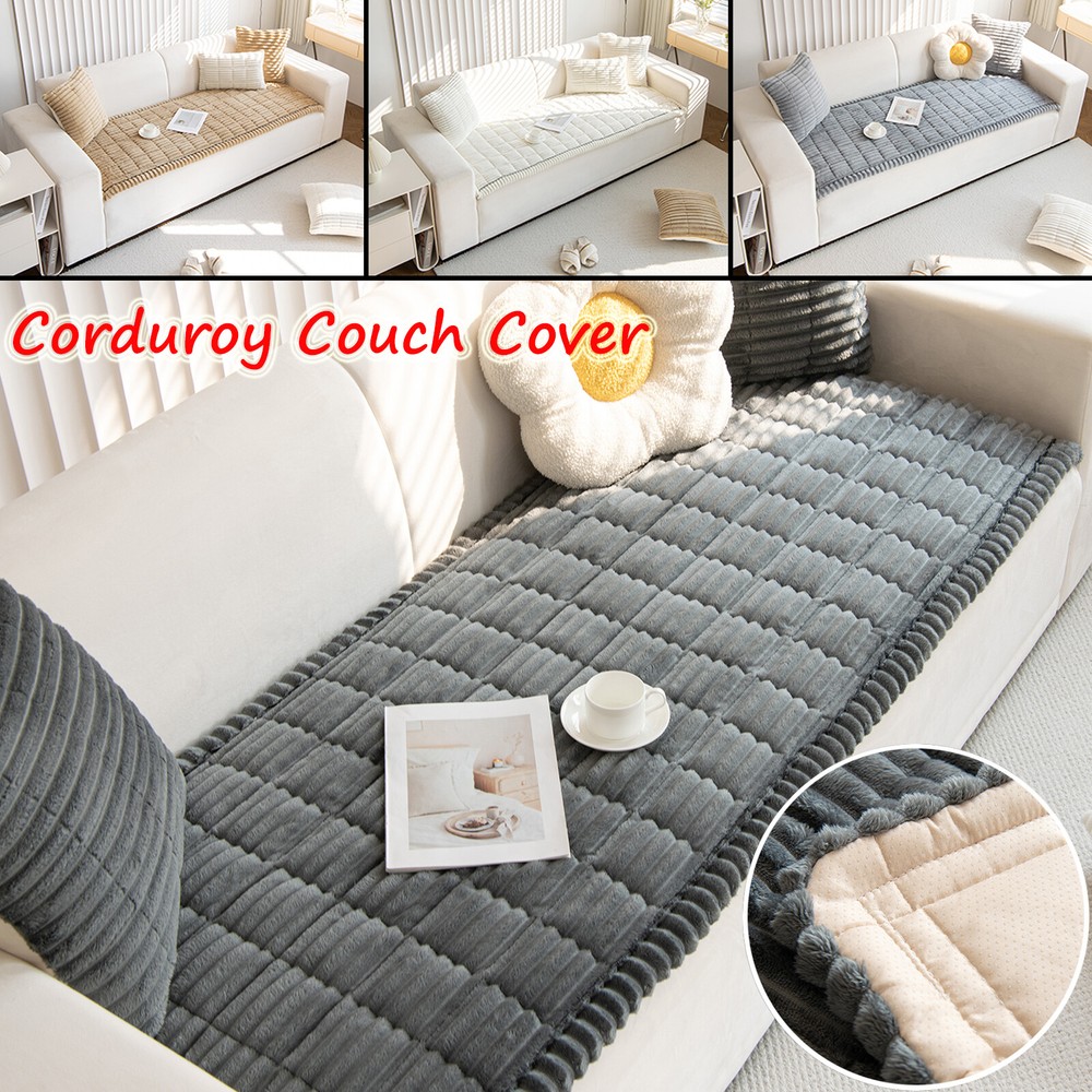 Corduroy Couch Covers Sofa Cushion Protector for Pets, Dog Bed Cover Pet Blanket