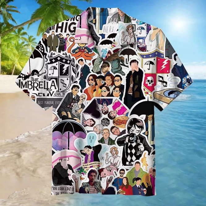 Umbrella Academy 3D Print Hawaiian Shirt for TV Series Fans