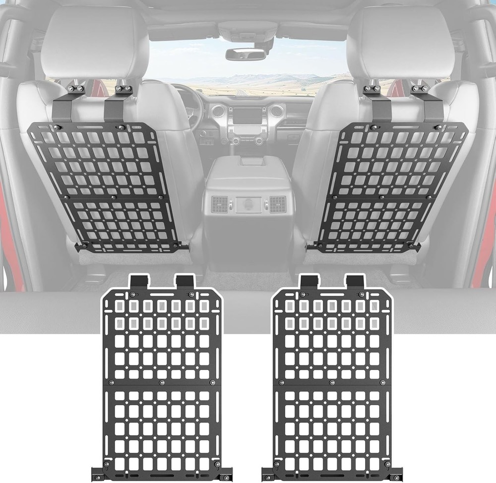 For 2022-2025 Toyota Tundra 4PCS Seat Back Molle Panel Tactical Truck Organizer
