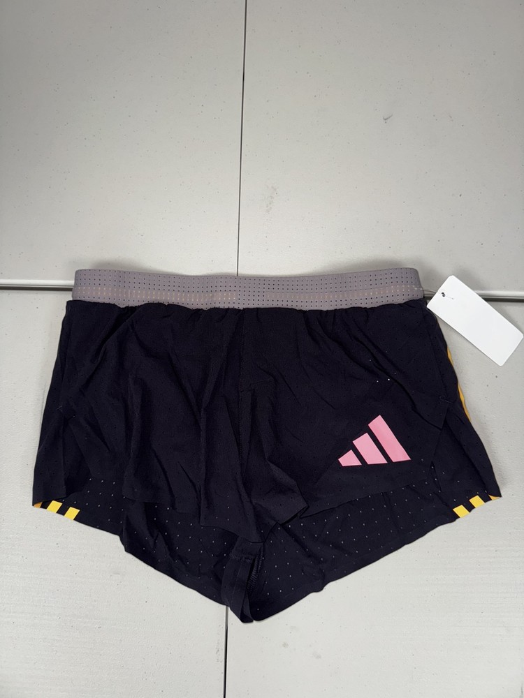 adidas Pro Elite Team Running Shorts Promo Split 1” Aurora Black Men's Pick Size