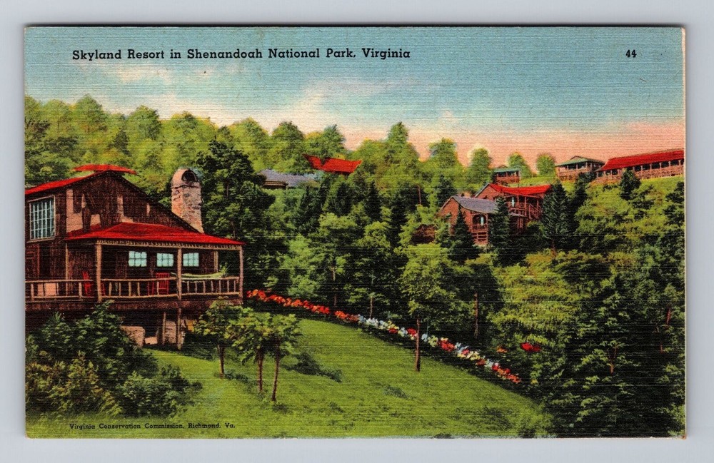 Virginia VA Shenandoah National Park Skyland Resort Vintage Postcard Old View PC