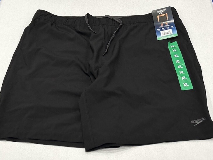 Speedo Men's Hydro Tech Volley Swim Shorts, Black, Size XL (36/38)