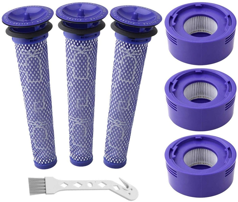6 Pack Vacuum Filter Kit for Dyson V7 V8 Animal Absolute Cordless Models