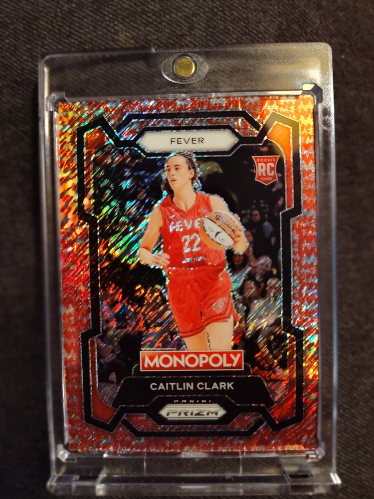 Caitlin Clark Red Money Shimmer Basketball Jersey Size 100