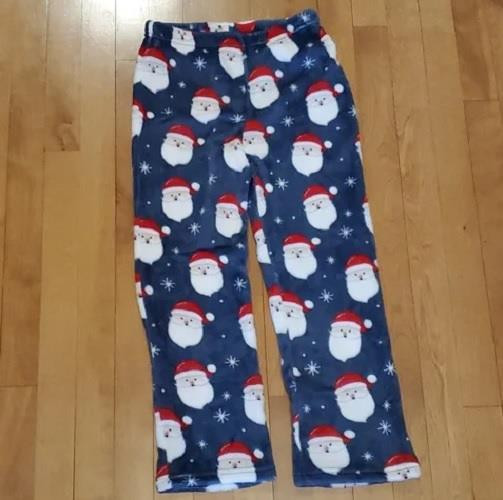 Boys Girls Falls Creek Santa Claus Fleece Sleep Pajama Pants Size Small 6/7 NWT