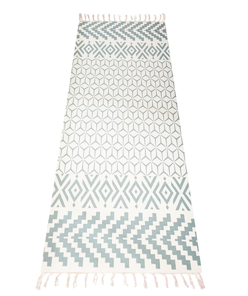 Handmade Organic Cotton Non-Slip Yoga Mat Eco-Friendly Handwoven