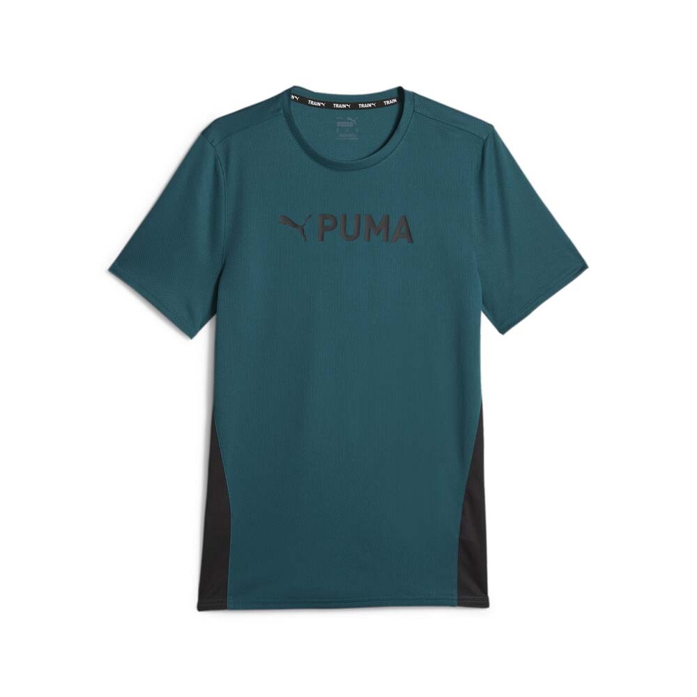 Puma Fit Ultrabreathe ворота короткий рукав спортивная футболка мужской зеленый повседневный